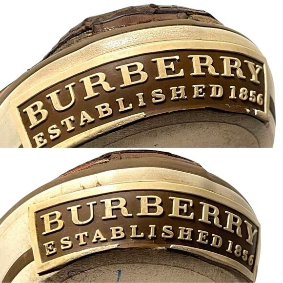 BURBERRY Nova Check Plaid Canvas Slip On Sneakers Slides 37 - Picture 11 of 15